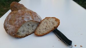 Galicisch brood van de 'echte' bakker. Let op het knotje